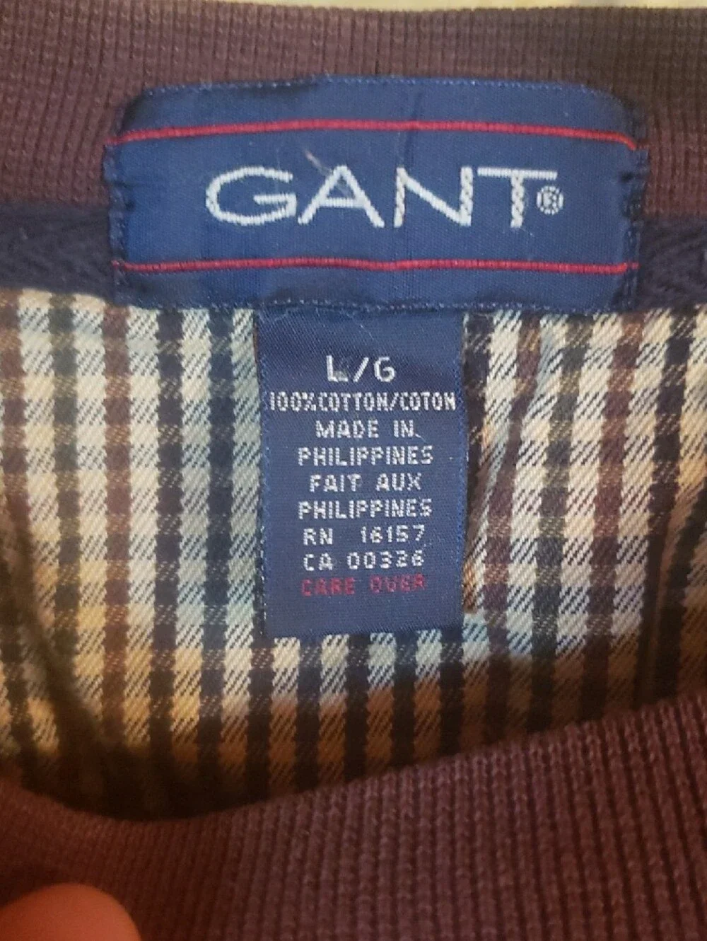 Gant Men's Crewneck Sweatshirt - Burgundy